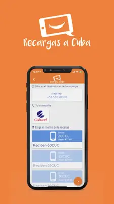 Recargas a Cuba android App screenshot 2